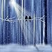 Produktbild Artland Qualitätsbilder I Bild auf Leinwand Leinwandbilder Wandbilder 80 x 80 cm Tiere Vögel Digitale Kunst Blau B6ZA Die Winterliebe