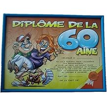 diplome 60 ans anniversaire