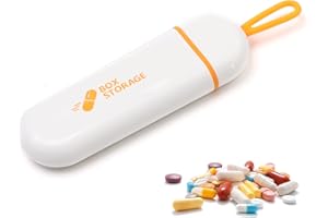 TRITMI Portapillole Tascabile Mini, Portapillole Mini 3 Scomparti, Portapillole Piccolo Tascabile Mini con Gancho de Silicona, Piccolo Portapillole Portátil y Extraíble, Mini Portapillole para Oficina