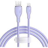 Baseus Pudding Hızlı Şarj &Ouml;zellikli Lightning Kablo 2.4A 1.2 Metre, Mor