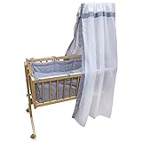 Babywiege Kinderbett Babybett Stubenwagen Beistellbett + 9 tlg. Zubehör - 5