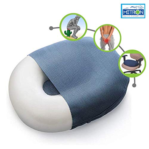 METRON-Donut Ring Cushion Pillow for Piles Hemorrhoid Coccyx Sciatic Nerve Pregnancy Tailbone Back Pain Fistula Prostate Post Natal Pain Relief Post Surgery Relief Chair & Car Seat Cushion Comfort RS.1395.00