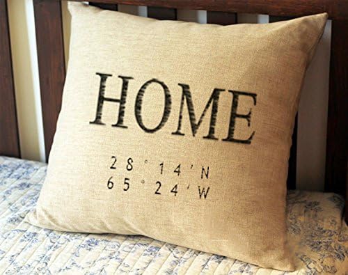 Home coordinates pillows,Custom longitude and latitude Pillows,Personalized Pillows,Coordinate Pillow Case,Housewarming Gift,Location Pillow