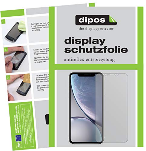 dipos I 6X Protector de Pantalla Mate para Apple iPhone XR pelicula Protectora