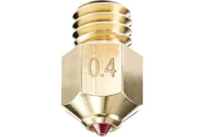 DUROZZLE Boquilla de rubí MK8 de 0,4 mm para Ender 3, CR-10, Elegoo Neptune 3, Sovol SV06 impresora 3D y más, endurecida y resistente a la abrasión