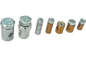 SEBA.RICAMBI Kit 7 Morsetto Morsetti Cavi Cavo Freno Freni Gas Acceleratore Frizione Cambio Varie Cross Quad Moto Scooter Ciclomotori Universale Vespa Ape Ciao ecc