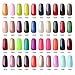 Vishine Nail Gelpolish Manicure Starter Kit Pick Any 5 Colors Soak Off Gel Polish + Top Base Coat Set + 36W UV Lamp + Cleanser Plus