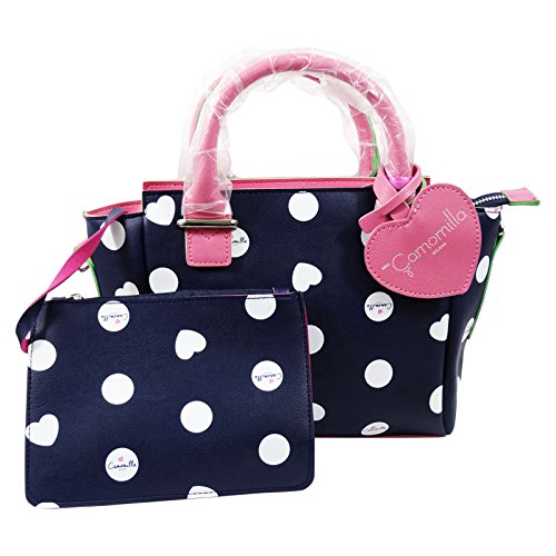 Preisvergleich Produktbild Camomilla Milano Fashionable Bowlingtasche Handtasche Blau