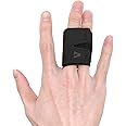CHEERYMAGIC Finger Splint Finger Support Brace Trigger Finger Straightener for Broken Strained Sprained Swollen Fingers Arthritis or Tendinitis A2-SZJB (Black)