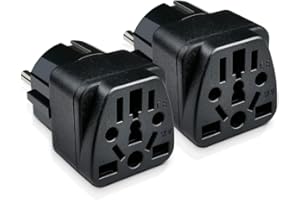 XGKEGS Reisestecker Adapter England Deutschland Stecker,UK to EU Adapter,Adapter Schweiz,Deutschland,England,USA,Australien,China,Stromadapter Stecker 2 Stück