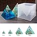 Produktbild Ritapreaty Pyramide Silikonform 15 cm DIY Ornament Dekoration Form Epoxy Farbe Creme Getrocknete Blumenform