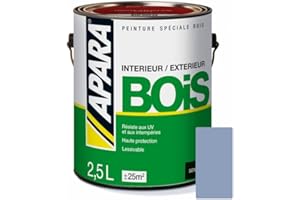 ARZER Peinture Bois Satin - APARA 2.5 litres Bleu provence