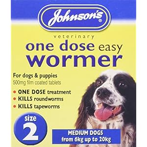 Johnsons Vet Easy One Dose Wormer, Size 2