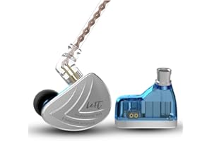 KINBOOFI KZ AS16 Écouteurs Intra-Auriculaires 8 BA par côté pour Moniteur de Studio KZ Bleu sans Micro