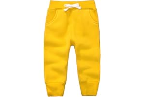 CuteOn Unisex Kids Elastic Waist Cotton Warm Trousers Baby Pants Bottoms 1-5Years