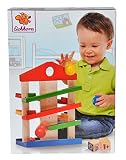 Eichhorn 100002025 – Kugelbahn-Haus, 4-teilig, bunt – Rollbahn aus Holz – 25×34 cm - 3