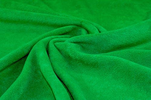 Antipill polar fleece fabric plush Warm soft baby clothing pet bedding sewing hobby craft soft toy shawl scarf hat pram blanket material - Emerald - Sample