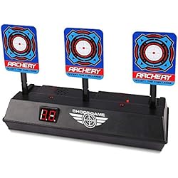 Rameng- Target pour Nerf, Électronique Réinitialisation Cible de Tir Nerf Cible Jouet Pistolet Electronique