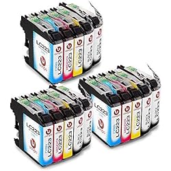 Uoopo LC223XL Compatible Cartuchos de tinta Brother LC223, Juego de 15 para Brother MFC-J5320DW J4420DW J4620DW J4625DW J480DW J5620DW J5625DW J5720DW J680DW J880DW DCP-J4120DW DCP-J562DW Impresora