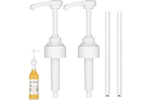 LOKXMVE 2 Pièces Pompe Sirop pour Monin Distributeur Sirop Pompe avec Tuyaux Réutilisables Pompe Doseuse 10ml pour Monin Bouteilles de Sirop 700ML