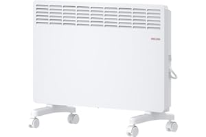 STIEBEL ELTRON Elektroheizung Standgerät für ca. 25 m², TÜV geprüft, Konvektor-Heizung mit einfacher Regelung, 2 kW, energiesparend, Rollen, 204450