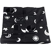 tuare Portable Blackout Blind with Suction Cups, Adjustable Temporary Blackout Blinds, Stick-On Blackout Blinds for Windows, 