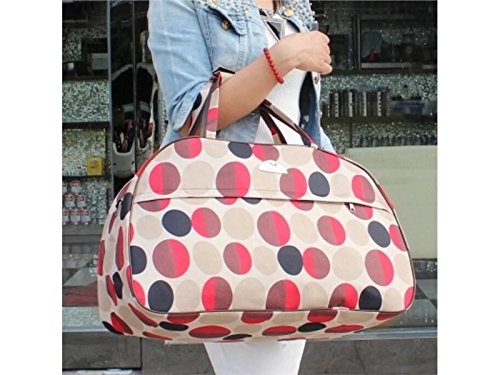 HBNGVF Einfach Wasserdichte Große Kapazität Turnbeutel Sport Holdall Reise Weekender Seesack (Multicolor Kreise)