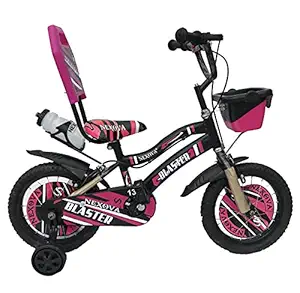 PAWKYKIDS Baby cycle for Kids with Front Basket and Colour Kids cycle for Toddler 3,4,5,6 Year Children cycle for Kids cycle. Kids bicycle 14 T with Steel Frame and Tubeless Tyre for 3 to 6 Years Age Group for Boys and Girls