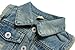 Little Girls' Infant Baby Toddler Vintage Lace Back Bottom Denim Vest Size 2T