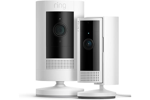 Ring Cámara exterior con batería (Stick Up Cam) y Ring Cámara interior