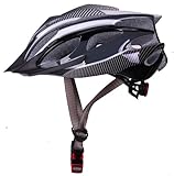 Men ladies boys and girls Road Mountain Bike Bicycle MTB BMX Cycling Helmet with visor M 54-59cm,black and white