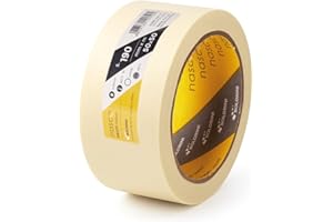 Boldrini Nastro Carta 50 mm x 50 m – Mascheratura e Verniciatura Professionale, Adesivo Forte ma Rimovibile Senza Residui, per Pareti, Legno, Metallo, Fai-da-Te