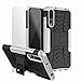 Produktbild Roreikes Huawei P20 Pro Hülle Stoßfest, Roreikes Hyun Muster Weich TPU+PC Dual Layer Hybrid Rugged Armor 2 in 1 Schutzhülle Eingebauter Ständer Handyhülle Silikon Case für Huawei P20 Pro-Weiß