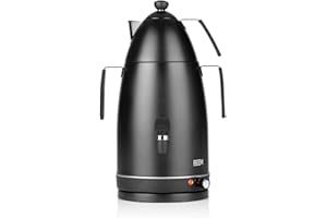 BEEM MR. TEA Samovar – 4 L | Electric Teapot in Matte Black | 1 Litre Teapot with Tea Strainer | With Stepless Adjustable Thermostat and Single-Hand Dispenser | At Home and in the Catering