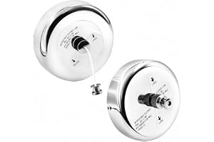 Utdragbar tvättlina SUS304, tvättspindel med justerbart repsnöre, hotellstil, väggmontering (2-pack)