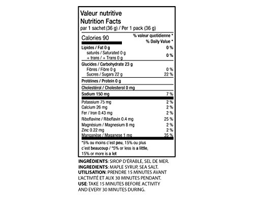 REkarb : sport ENERGY gel ✅ 100% Natural and natural Antioxidant - No Added Preservatives - Maple syrup flavor - 36g - Image 5