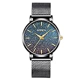 【Design】: ★ minimalistischer Stil im Luxury Fashion-Trendstil; ★ Edelstahlband, um das Handgelenk besser anzupassen. ★ Ultradünnes Durchmesser-Zifferblatt-Design, Machen Sie die Uhr noch schöner! ★ Eine Auswahl an schwarzem Armband und verschiedenen Uhrenarmbändern für einen modischen Stil.