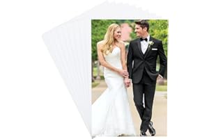 CRASPIRE 10 pz. Foto in Metallo per Sublimazione 5.9 x 3.9''0.5mm di Spessore in Alluminio Perlescente Trasferimento Termico in Bianco Fai da Te Decorazione da Parete Cornice per Poster Artigianato