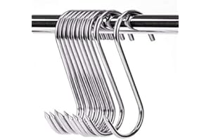 ARTOYS Fleischerhaken klein 304 edelstahl(7cm,4mm)-10 Stück Räucherhaken Hängen Haken Fleischhaken mit Spitzen Ende für BBQ Backen