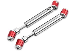 DEANSH RC Car Drive Shaft, 2pcs 110-155mm Universal Front Drive Shaft, Steel Replaceable RC Crawler Car Accessory Parts, for SCX10 CC01 D90 D110 Model Car Accessories
