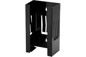 Tiardey Magnetic Glove Tissue Dispenser Svart Handske Dispenser Väggmonterad Handskboxhållare Magnetisk handskboxhållare Väggfäste för enkel åtkomst och organisation