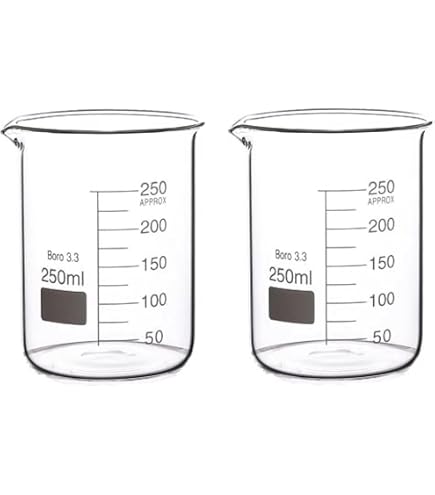 Pyrex Kitchen Lab – Becher Misurino E Miscelatore 500 Ml (Confezione Da 2) – Vetro Adatto A Microonde E Lavastoviglie