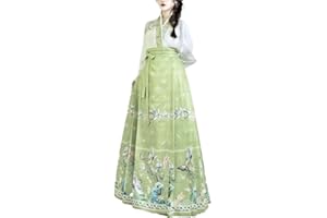 UPLATENG Original Hanfu Rock Chinesischen Stil Kostüm Ming Dynastie Weben Pferd Gesicht Rock Chinesischen Kleid Cosplay Kostüm S-XL