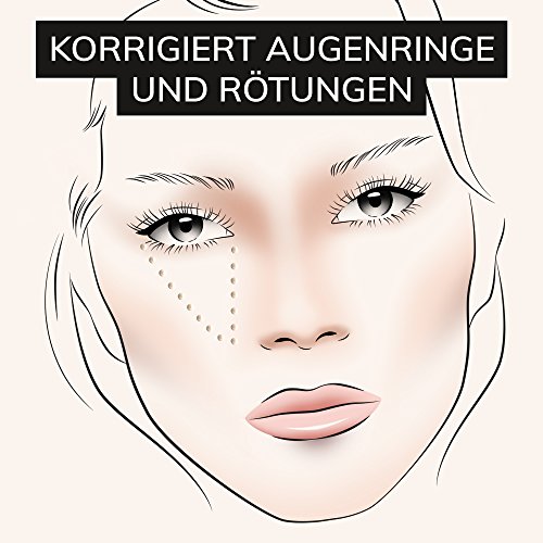MANHATTAN Wake up Concealer, Farbe 1 Naturelle, für helle Hauttypen, 1er Pack (1 x 7 ml) - 3
