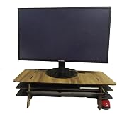 aswood wood decorative desktop monitor elevator monitor stand macbook stand