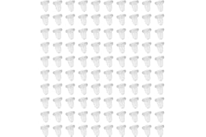 Haobase 200PCS Clear rubber Bullet clutch Earring Safety backs