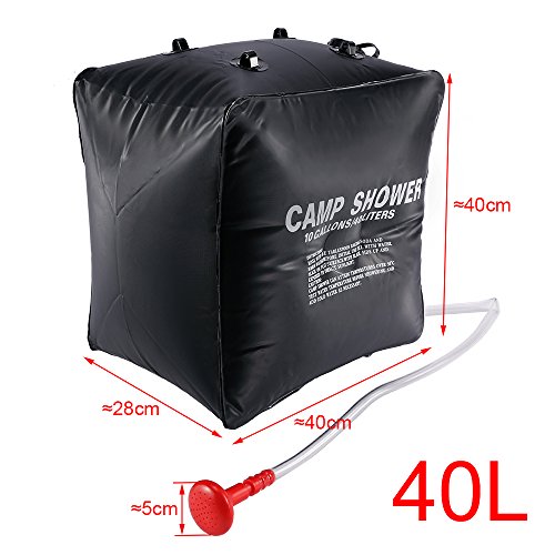 SOLARDUSCHE SOLAR DUSCHE CAMPINGDUSCHE CAMPING 40L Solardusche Outdoor Gartendusche Garten Außendusche Shower NEU - 4