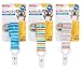 1 x Nuby 5706 Striped Baby Soother Saver Dummy Clip