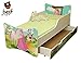 Produktbild BEST FOR KIDS KINDERBETT mit Schaummatratze mit TÜV ZERTIFIZIERT 90x160 - MIT SCHUBLADE 30 DESIGNS (**Kinder**, Prinzessin)