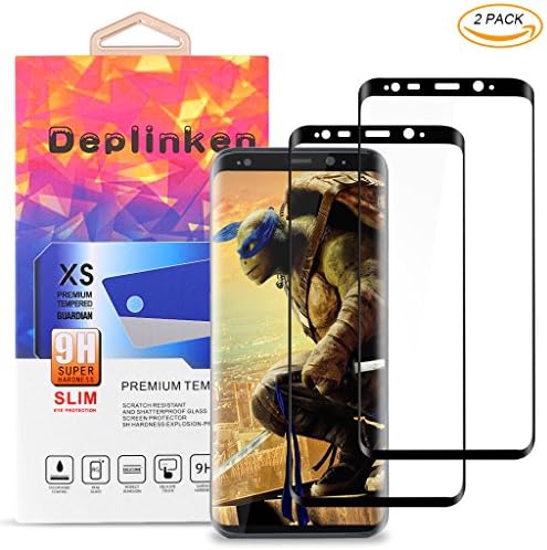 Galaxy S8 Plus Screen Protector , Deplink [2 Pack] 9H Hardness 3D Curved Edge Clear Tempered Glass Protection Film for Samsung Galaxy S8 Plus 6.2" (2017)